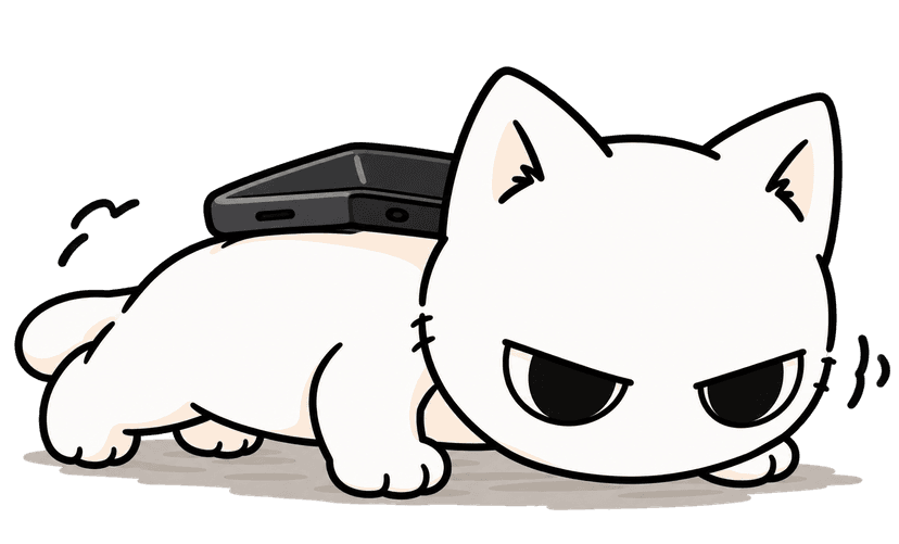 Mascot push-up with mobile down