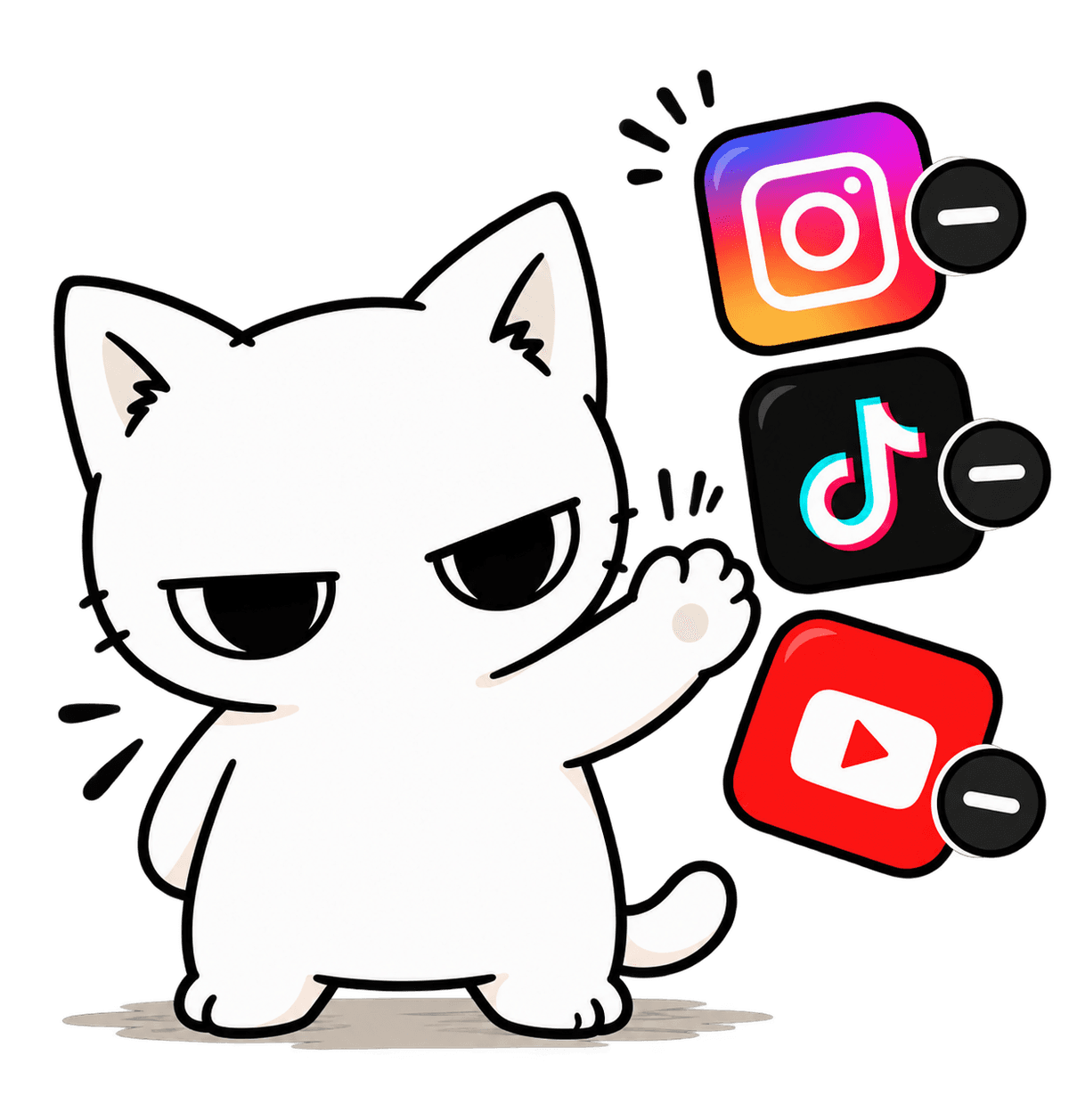 Mascot says no to doomscrolling
